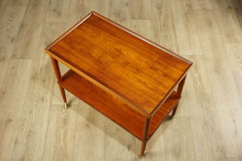 1960s Dänischer Teak Teewagen Sidetable