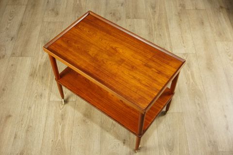1960s Dänischer Teak Teewagen Sidetable