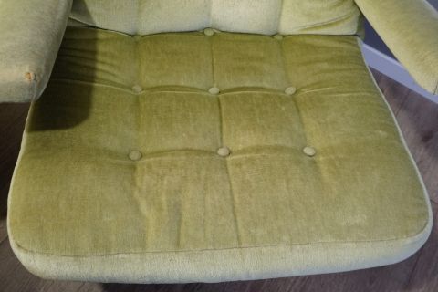 2 Freischwinger Lounge Chairs Flachstahl