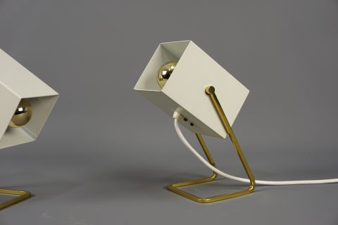 2 Kaiser Idell Cube Lamps