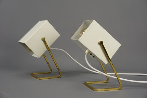 2 Kaiser Idell Cube Lamps