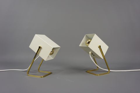 2 Kaiser Idell Cube Lamps