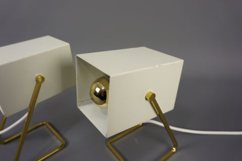 2 Kaiser Idell Cube Lamps