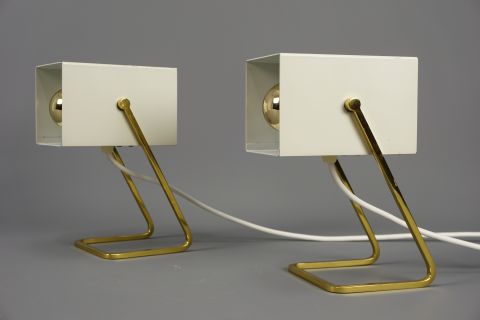 2 Kaiser Idell Cube Lamps