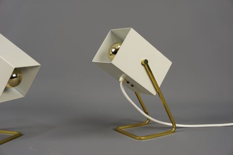 2 Kaiser Idell Cube Lamps