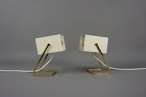 2 Kaiser Idell Cube Lamps