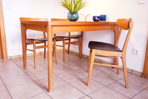 4 x Farstrup Teak Beech Chair / Stuhl