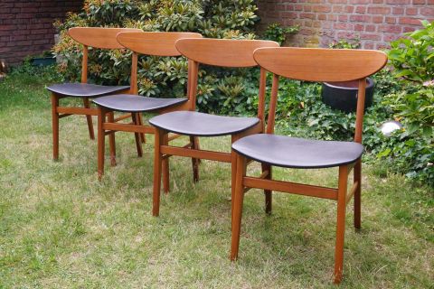 4 x Farstrup Teak Beech Chair / Stuhl