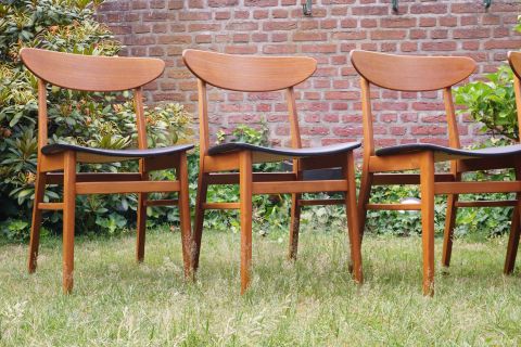 4 x Farstrup Teak Beech Chair / Stuhl