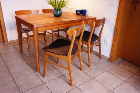 4 x Farstrup Teak Beech Chair / Stuhl