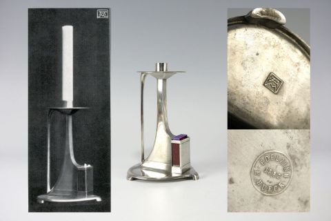 Albin Müller Candlestick Jugendstil