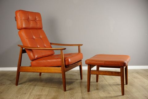 Arne Vodder Lounge Easy Chair Teak