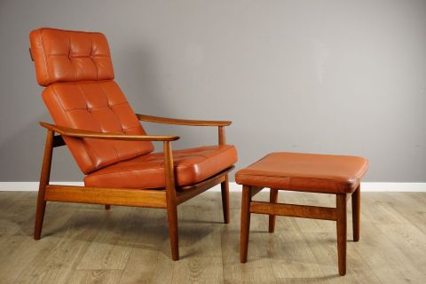 Arne Vodder Lounge Easy Chair Teak