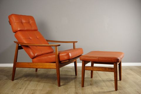 Arne Vodder Lounge Easy Chair Teak