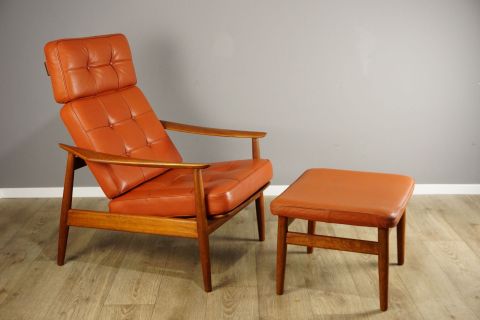 Arne Vodder Lounge Easy Chair Teak
