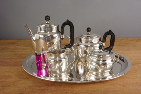 Art Deco 835 Silber Service -5 teilig