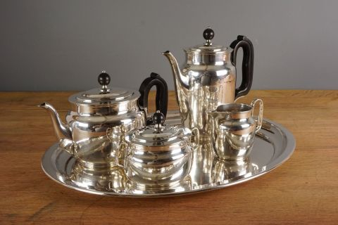 Art Deco 835 Silber Service -5 teilig