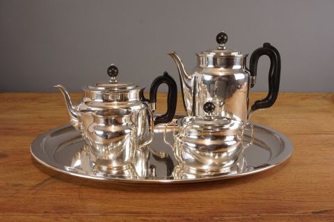 Art Deco 835 Silber Service -5 teilig