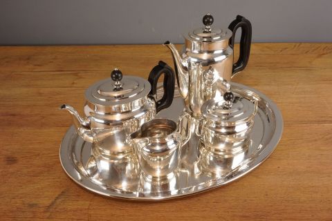Art Deco - Complete Silver Service Set