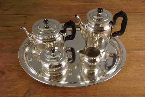Art Deco 835 Silber Service -5 teilig