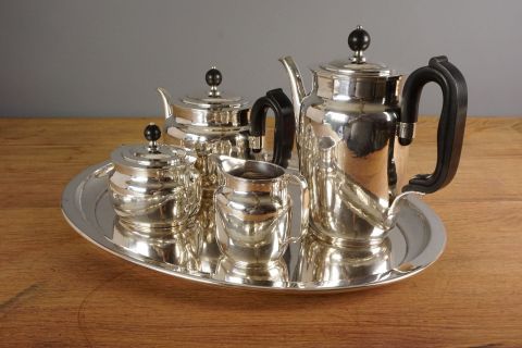 Art Deco 835 Silber Service -5 teilig
