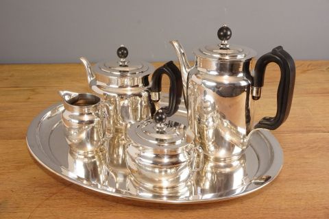 Art Deco 835 Silber Service -5 teilig
