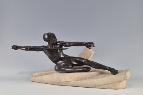 Art Deco Figur Skulptur Max Le Verrier