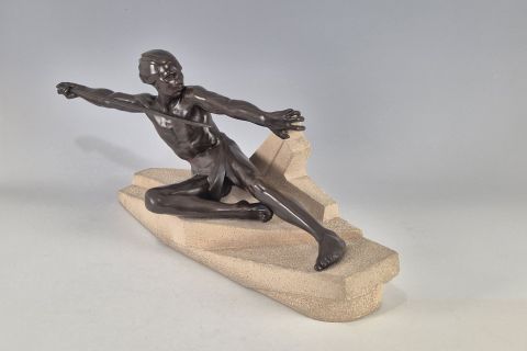 Art Deco Figur Skulptur Max Le Verrier