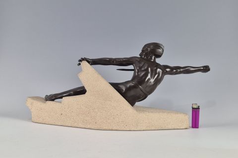 Art Deco Figur Skulptur Max Le Verrier