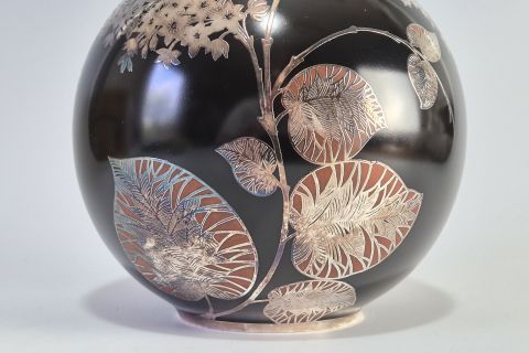 Art Deco Vase Silber Overlay