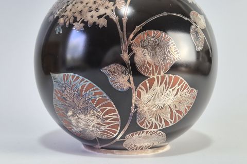 Art Deco Vase Silber Overlay