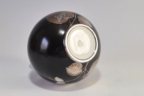 Art Deco Vase Silber Overlay