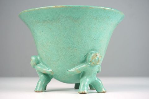 Bauhaus Ceramic Majolika Pot