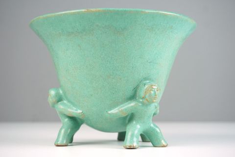 Bauhaus Ceramic Majolika Pot