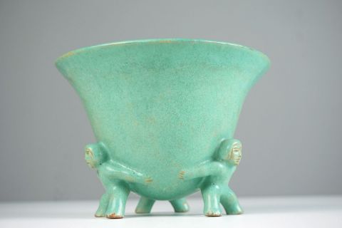 Bauhaus Ceramic Majolika Pot