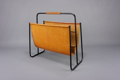 Carl Aubock Mid Century Magazine Rack