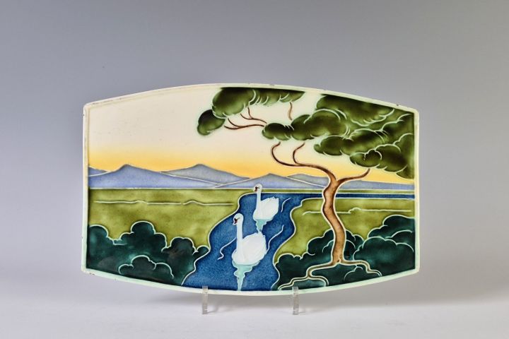 Carl Sigmund Luber Jugendstil Tile