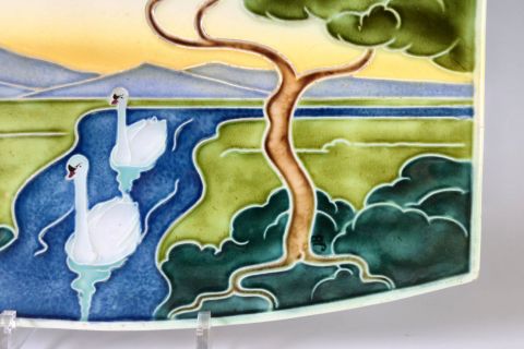 Carl Sigmund Luber Jugendstil Tile