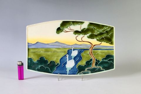 Carl Sigmund Luber Jugendstil Tile