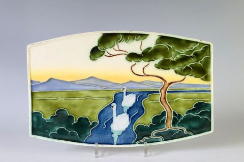 Carl Sigmund Luber Jugendstil Tile