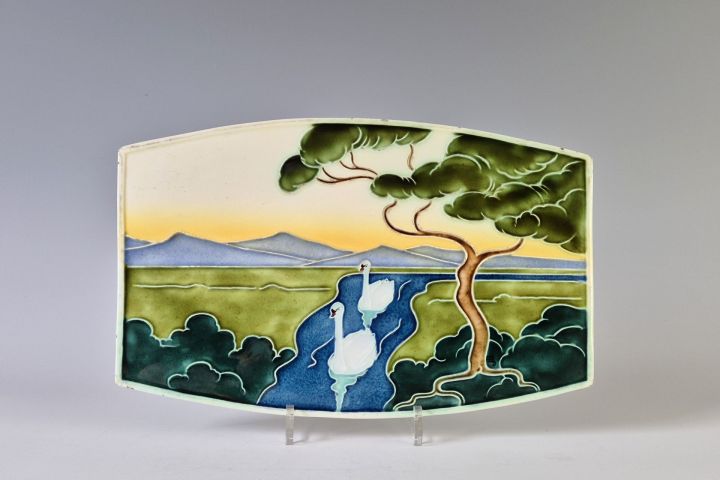Carl Sigmund Luber Jugendstil Tile