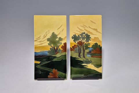 Carl Sigmund Luber Jugendstil Tiles