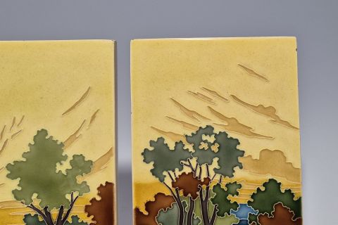 Carl Sigmund Luber Jugendstil Tiles