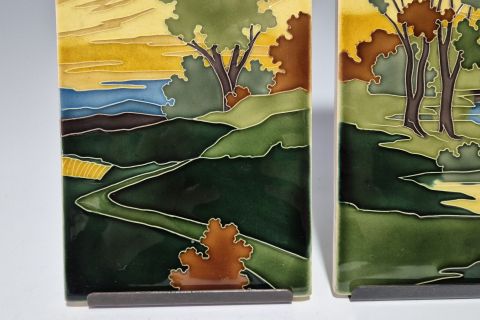 Carl Sigmund Luber Jugendstil Tiles