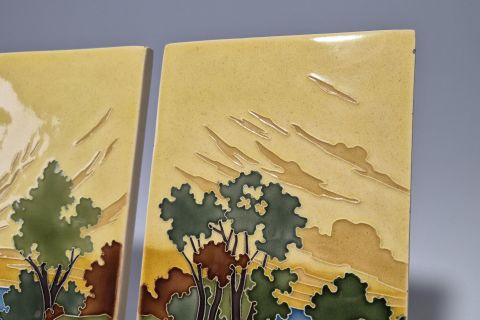 Carl Sigmund Luber Jugendstil Tiles