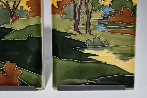 Carl Sigmund Luber Jugendstil Tiles