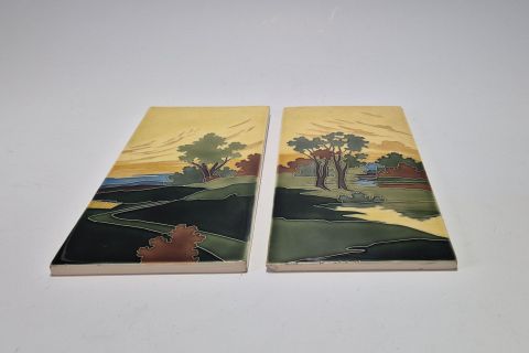 Carl Sigmund Luber Jugendstil Tiles