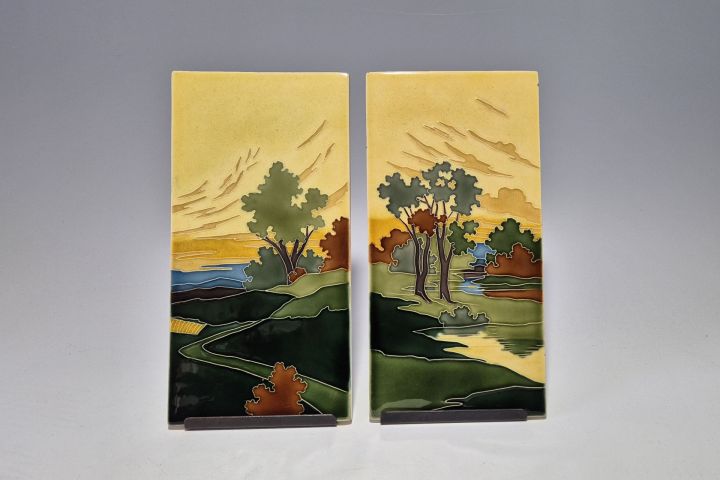 Carl Sigmund Luber Jugendstil Tiles