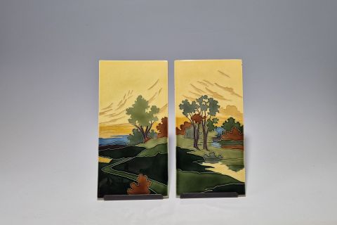 Carl Sigmund Luber Jugendstil Tiles