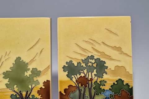 Carl Sigmund Luber Jugendstil Tiles